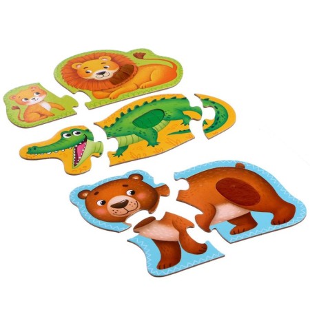Maxi puzzles with tactile inserts "Favorite Zoo"-2