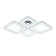 LED ceiling LED with Ambrella Light, Ice, FA1726, 4XLED, 108 W, 8175LUM, 3000-6400K, Chromium Color Chrome