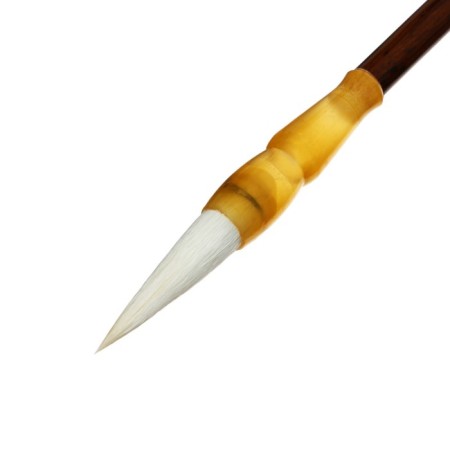 Round brush for calligraphy, goat, No. 2, wood handle, in blister-1