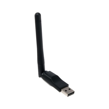 Wi-Fi Luazon LW-2, 150 MBPS adapter, with antenna, single-band, USB, black