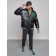 Eco -leather jacket men's, size 50, black color