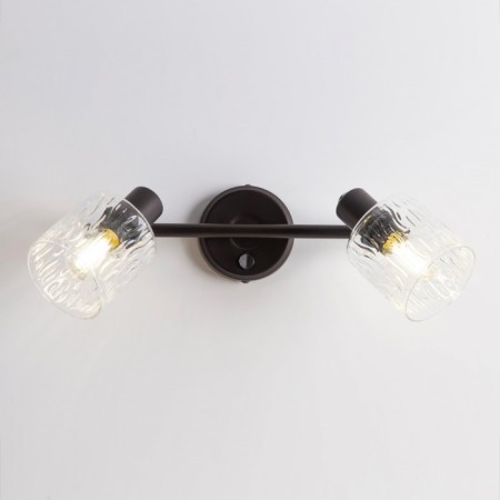 Sconces Citilux "Artist" CL510525, 37x15 cm, 2x40W, E14, brown color-8