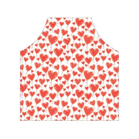 Apron kitchen with a “ball from the heart”, adjustable, size OS-2