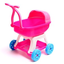 A stroller for a doll, with a cradle, mix