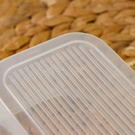 A set of food containers with a steam outlet, 3 pcs: 750 ml, 500 ml, 500 ml, rectangular, mix color-15