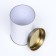 White tube 63x100 mm (80 mm intra -height), cardboard, metal cover