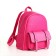 City backpack on lightning, bright pink color