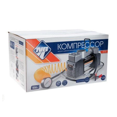 Compressor automobile Nova Bright AK-75 Double piston, metal case, in bag, 12V-10