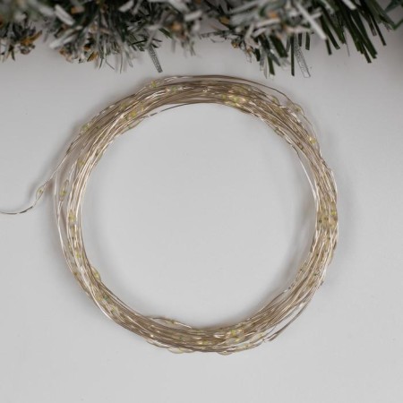 Garland “thread” 5 m dew, ip20, silver thread, 100 LED, white glow, 2 modes, AAH3-1