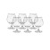 Set of glasses for brandy Sylvia, Panto, Platinum grout, Platinum Grout, 400 ml x 6 pcs.