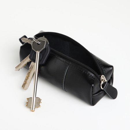 Pocket Key with lightning, textura, length 12.5 cm, ring, black color-4