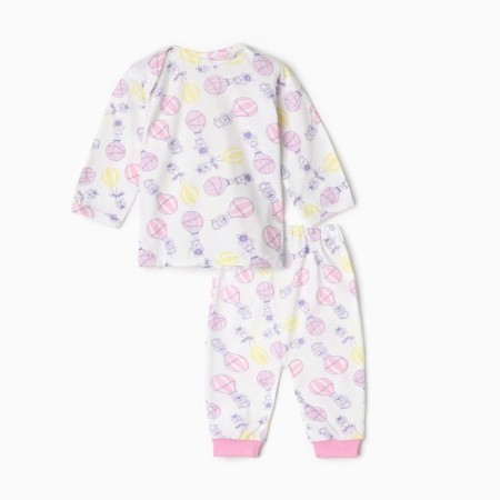 Kit (blouse/pants) "balloon", pink color, height 62 cm