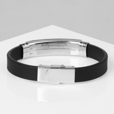Salamander's unisex bracelet unisex, black color with silver-gold, 20.5 cm-1