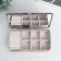 Casket to the leatherette for jewelry "Small squares. Pink" 6x9.8x18.5 cm
