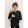 Jumper for boys, height 110-116 cm, dark gray color