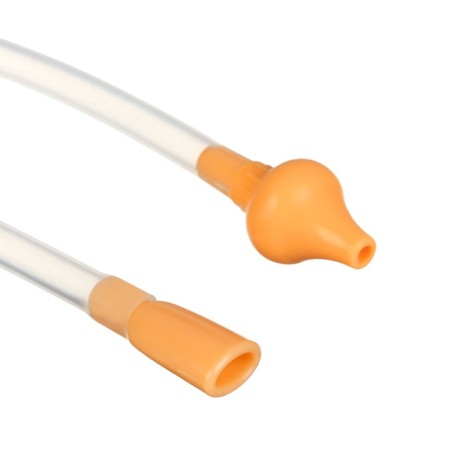 Nasal aspirator with a diverted pipe "Owl", beige color-6