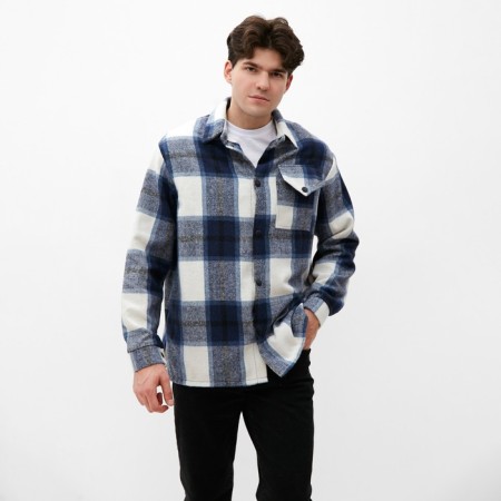 Male shirt in the MIST cage, size 46, blue-5