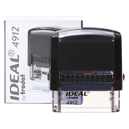 Equipment for stamp automatic Trodat Ideal 4912, 47 x 18 mm, black body
