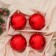Set of balls plastic 6x7 cm, 4 pcs "Fairytale Forest" Red-Green