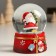 Souvenir Polystone Water Ball "Grandfather Frost with an elegant Christmas tree" 7x8x9 cm