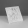 Gypsum figure ornament: grapes branch, 34 x 31 x 6 cm