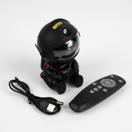 Light device "Cosmonaut with a star" 13 cm, glow of RGB, remote control, 5 V, black-4