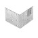 Sibrtekhi fastener, equilateral, KUR 60 x 60 x 50 mm.