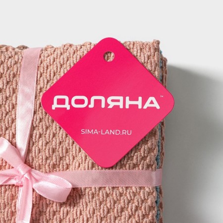 A set of napkins made of microfiber shares "Bow", 30 × 30 cm, 5 pcs, color mix-4