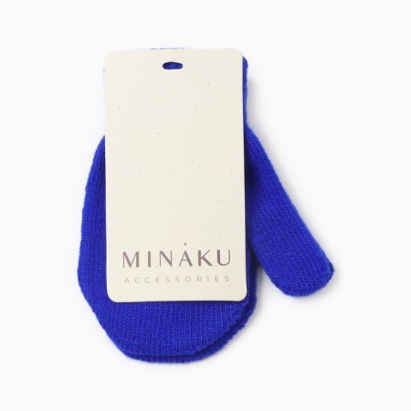 Baby mittens minku, Blue color, 12 cm-3