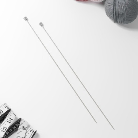 Knitting needles, straight, with Teflon coating, D = 2 mm, 35 cm, 2 pcs-1