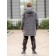 Park jacket for a boy, height 140 cm, color black graphite