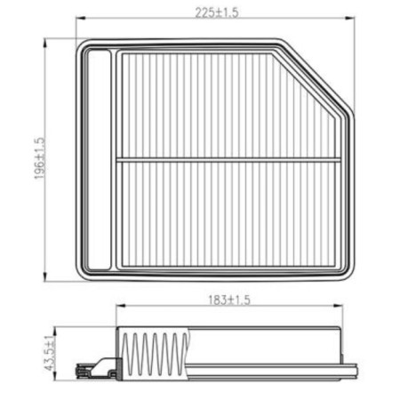 Air filter Totachi TA-1875