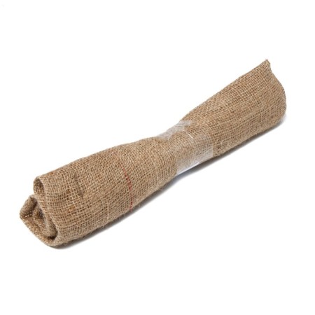 Jute bag, 50 × 69 cm, density 260 g/m², weaving 46 × 34 threads, with ties-10