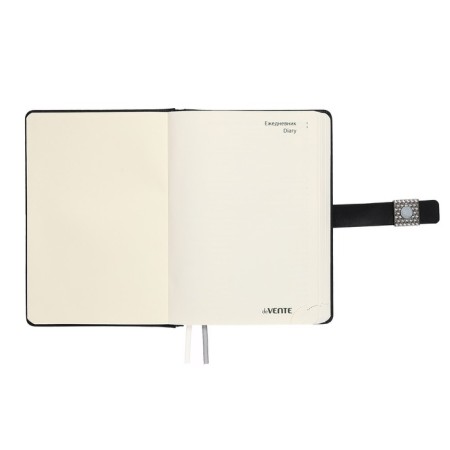 Leduced Diary A5, 160 sheets, Devente.denver, firmly cover of artificial leather with foam rubber, block 70 g/m2, gray-2