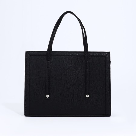 L-Craft tout bag with lightning, black color