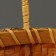 Wicker basket, 26 x 11 x h13/25 cm, honey, sequoia