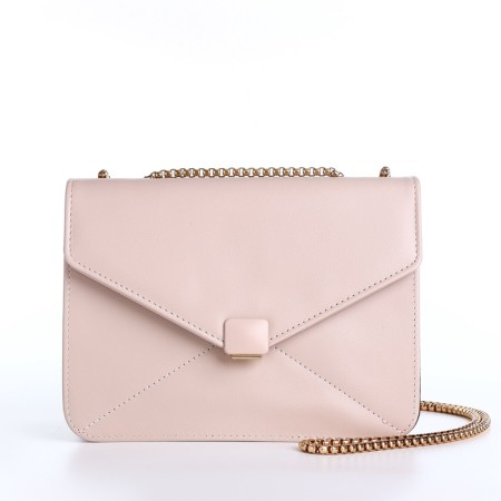 Women's bag on a magnet, small size, beige color-7