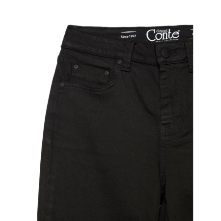 Women's jeans modeling Conte Elegant Skinny, size XS, Black color-6