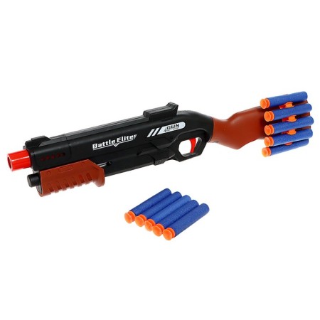 Blaster "shotgun" shoots soft bullets, color mix-9