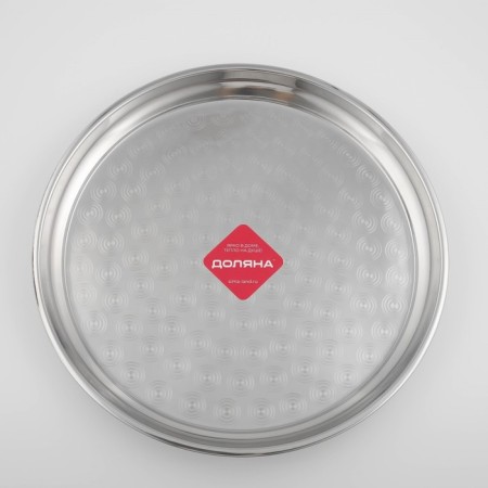 Stainless steel tray “India”, d = 40 cm, silver color-3