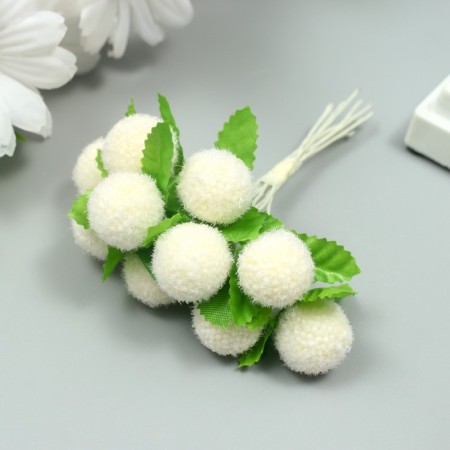 Stamens for flowers "Blood Milk ball" d = 1.5-2 cm 1 bouquet = 10 pcs 10 cm
