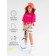 T -shirt for girls, height 146 cm, fuchsia color