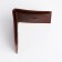 Male purse without fastening, for bills, for cards, brown color