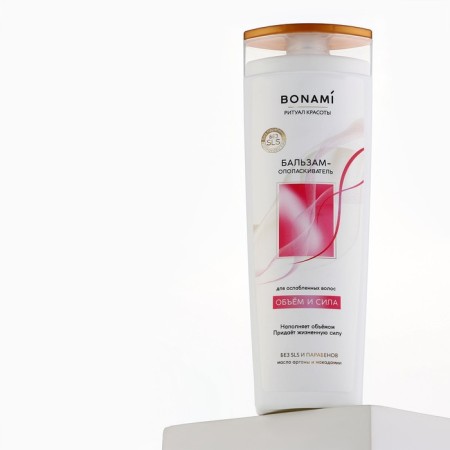 Hair balm with agrane oil and macadamia, volume and strength, 400 ml, bonami-5