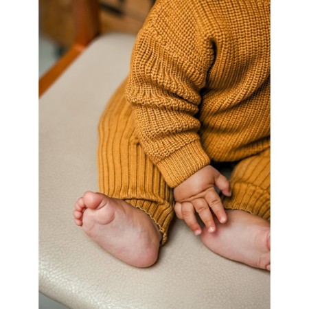 Pants Knitted children's amrobaby pure love comfy, height 92, mustard color-4