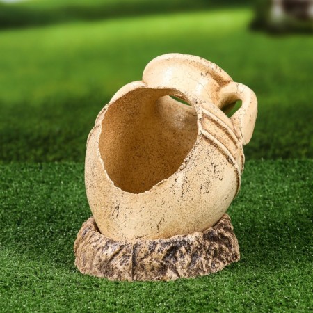 Pot "Amphora Lada" Small, with a tray-3