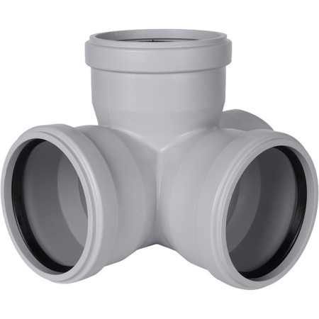 Cross sewer stout SKB-0017-011087 D = 110 mm, 87.5 °, 2-plane, silent-1