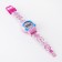 Watch of Electronic Children's Watch "Flowerers and Hearts", D-4 cm, length 19.5 cm