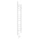 Room electrician Laris lavender Chc, 300x900 mm, 12 crossbars, right, white