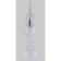 Suspended lamp Crystal Lux, Iris 2072/201, E14, 1x60 W, 47x13x13 cm, color chromium